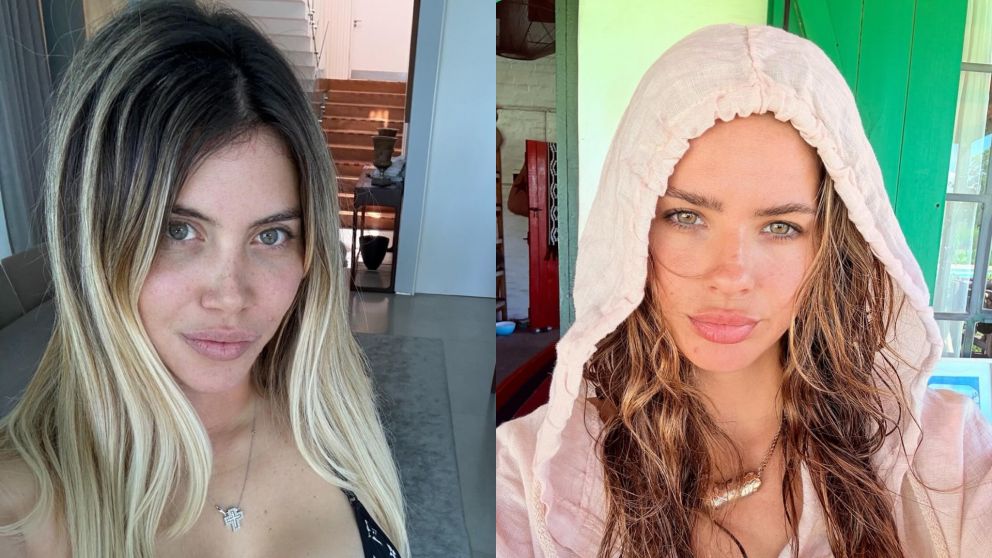 La China Suárez le escribió a Wanda Nara para insultarla (Instagram/@wandanara y @sangrejaponesa).