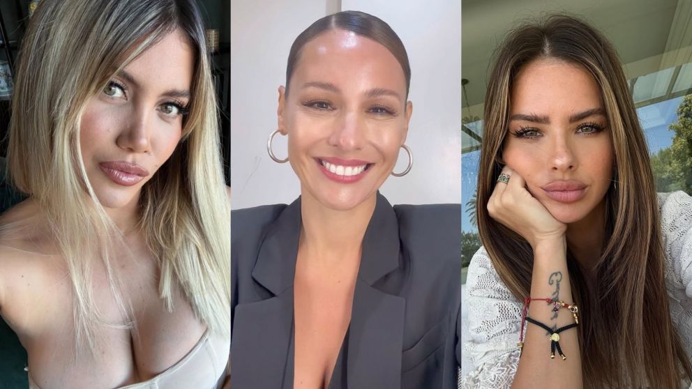 Pampita se metió de lleno en la polémica entre la China Suárez y Wanda Nara. (Foto: Instagram/ @wanda_nara, @pampitaoficial y @sangrejaopnesa).