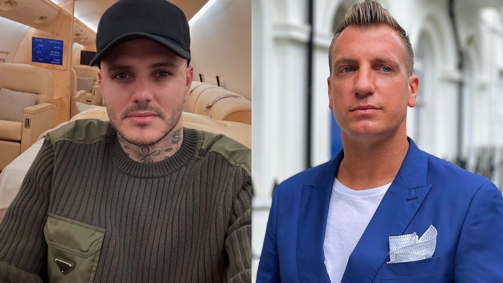 Maxi López puso en aprietos a Mauro Icardi (Instagram/@mauroicardi y @officialmaxilopez).
