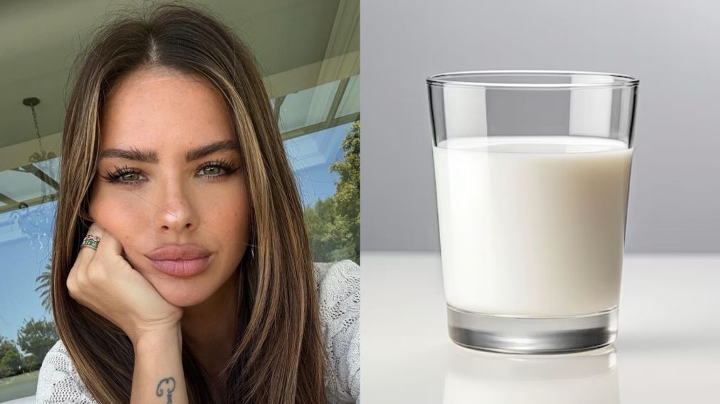 El filoso video de la China Suárez tomando leche (Foto Instagram/@sangrejaponesa y web).
