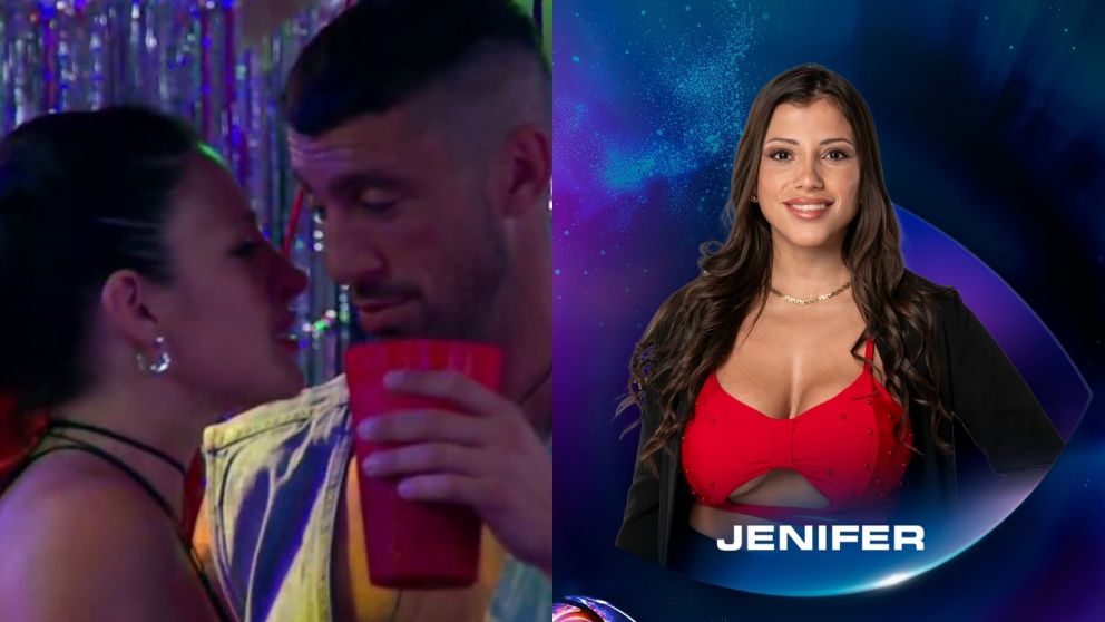 El apasionado beso de Chiara y Giuliano en "Gran Hermano 2025" (Foto Telefe).