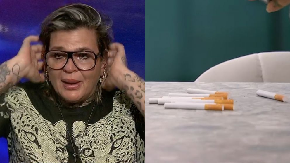 "Gran Hermano 2025" dio por terminado su conflicto con los cigarrillos: la reacción de Sandra (Foto Telefe).