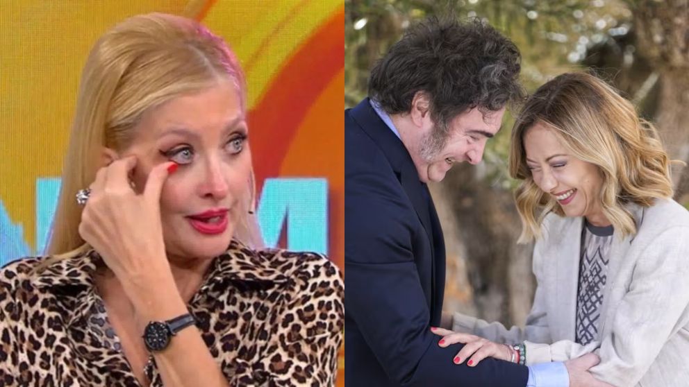 La buena onda entre Javier Milei y Georgia Meloni que puso "celosa" a Yuyito Gonz�lez (Foto web).