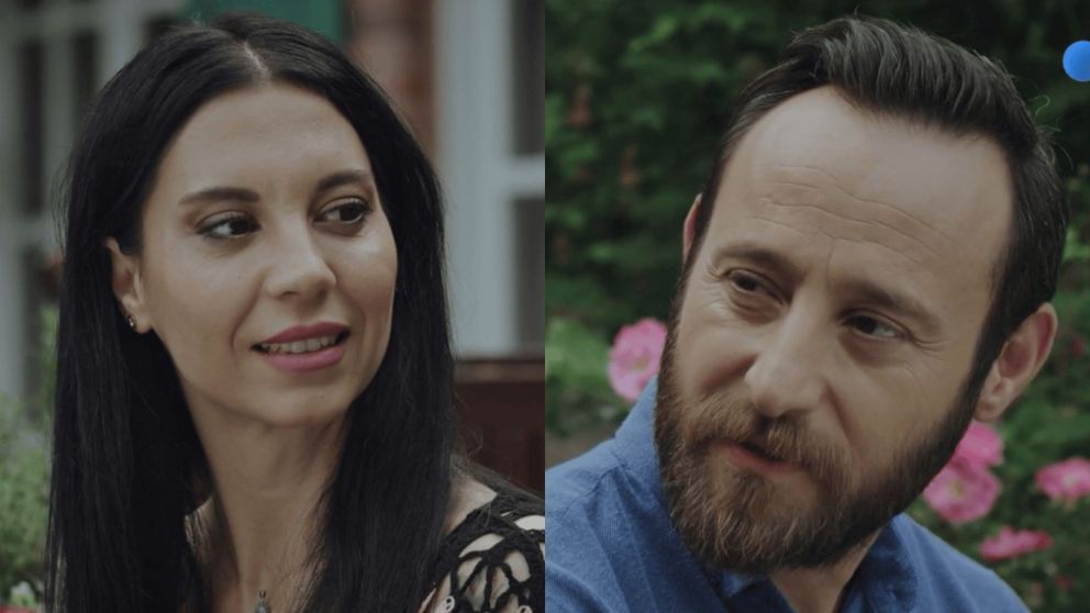 La romántica escena de "Melissa" (Foto captura de Telefe).