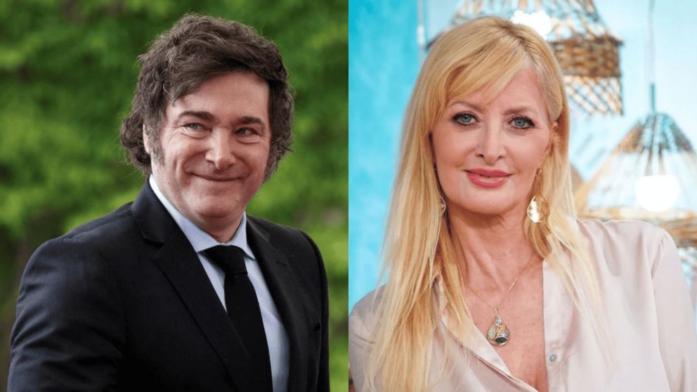 La íntima despedida de Yuyito González y Javier Milei (Foto web).