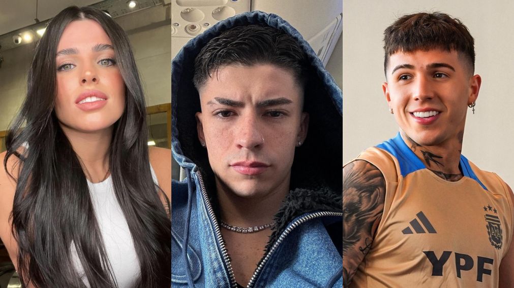 Qué dijo Lauty Gram sobre los rumores que lo relacionan a Valu Cervantes, la ex de Enzo Fernández (Instagram/@valucervantes, @lautygramcito y @enzojfernandez)
