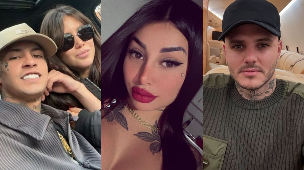 Las amenazas que recibió Tamara Báez de los fans de Mauro Icardi a L-Gante (Instagram/@tamibaez222 y @mauroicardi).