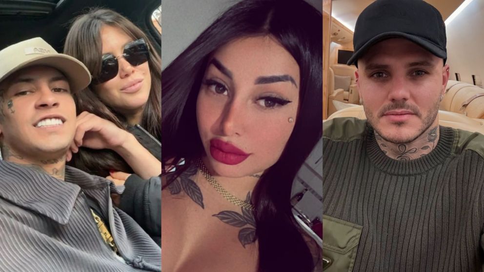 Las amenazas que recibió Tamara Báez de los fans de Mauro Icardi a L-Gante (Instagram/@tamibaez222 y @mauroicardi).