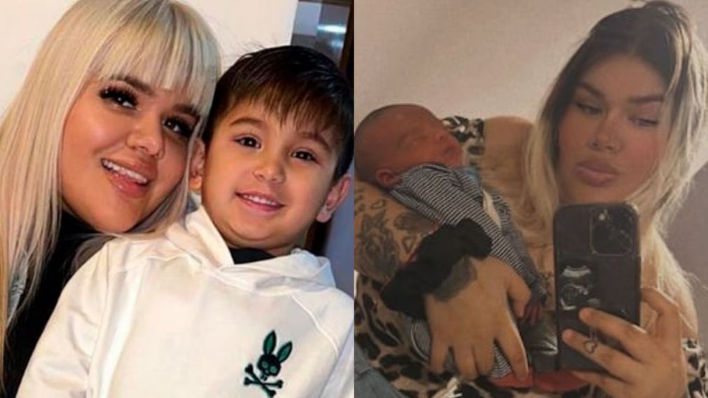 La emoci�n de More Rial porque su hijo pudo conocer a su hermanito.