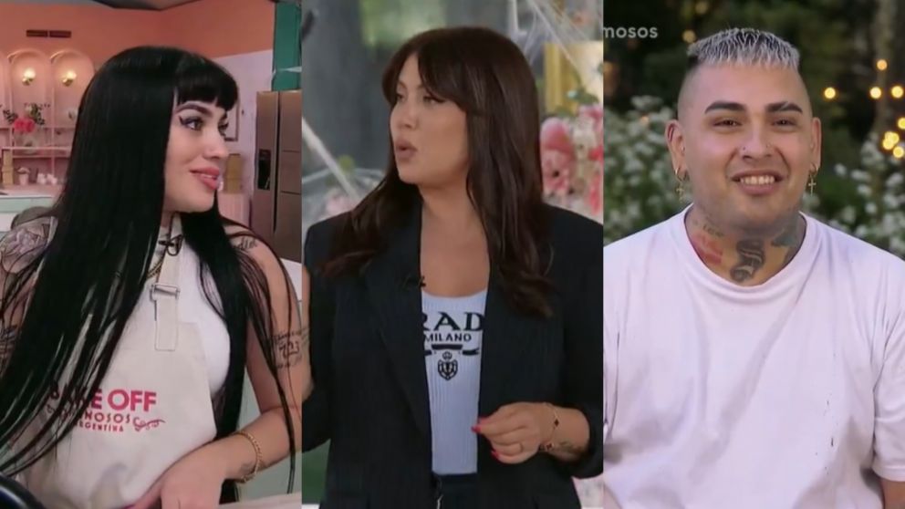 Wanda Nara se puso en el medio de Callejero Fino y su mujer (Foto captura de Telefe).