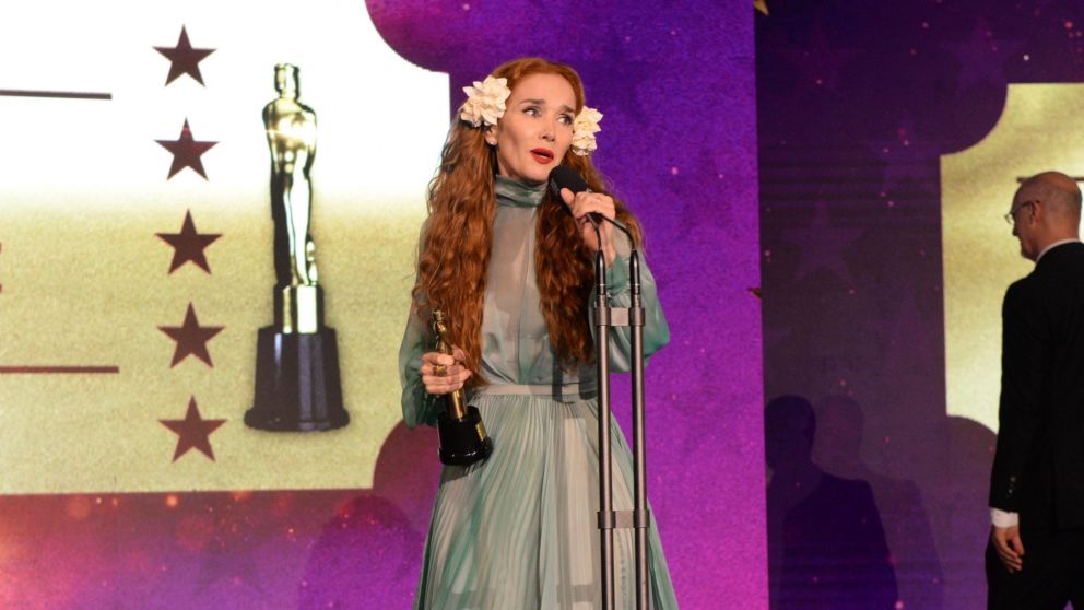 Natalia Oreiro apunt� contra las pol�ticas de recorte presupuestario a la cultura en el Mart�n Fierro de Cine.