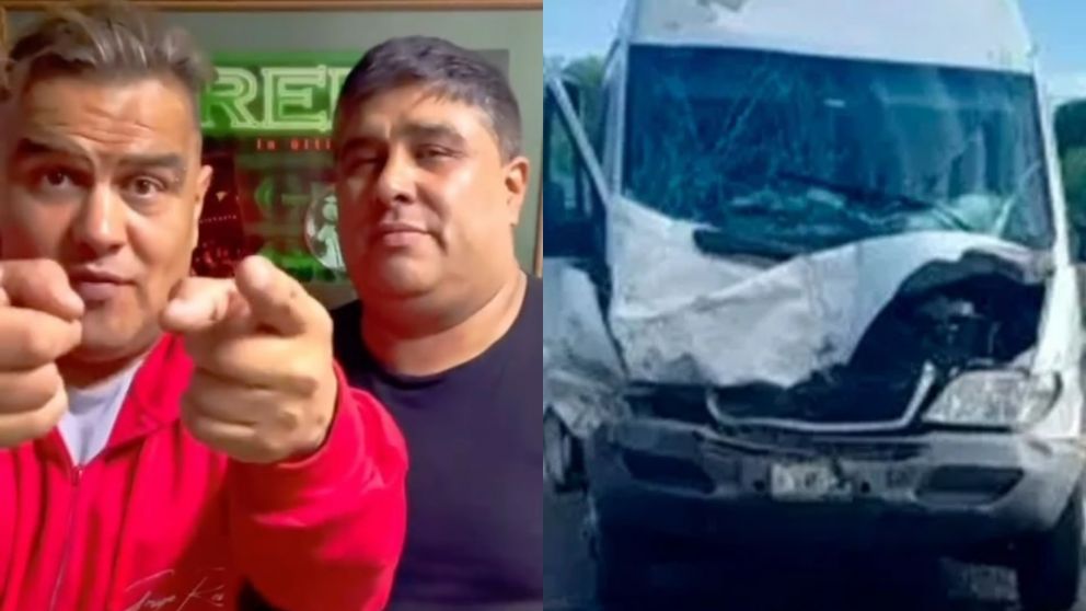 Javito y Chelo de Grupo Red y Green, sufrieron un fuerte accidente.
