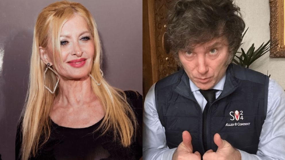 Yuyito Gonz�lez y Javier Milei, a punto de casarse.