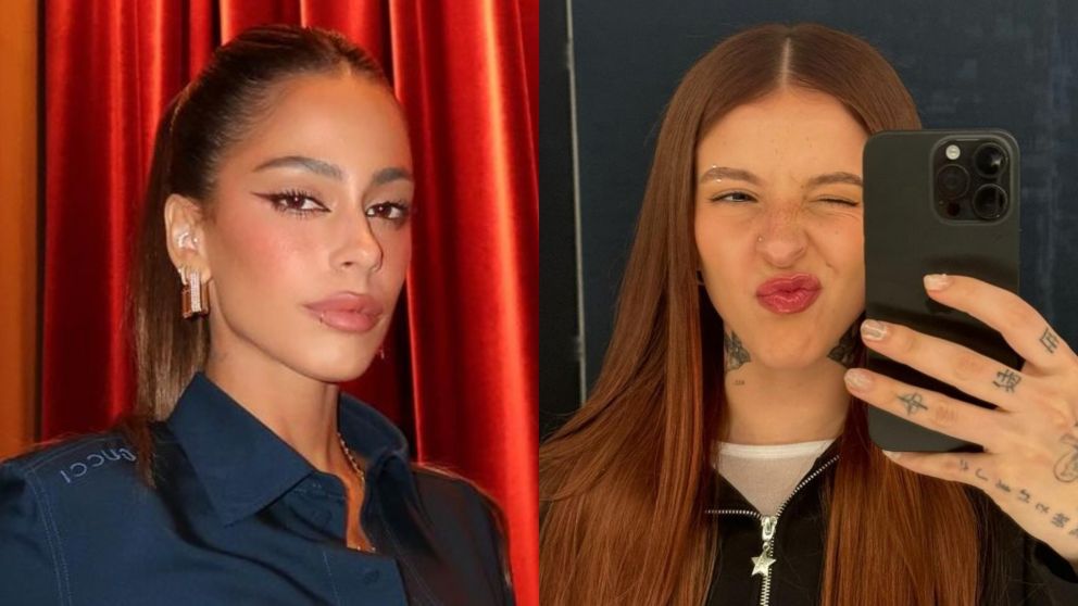 Tini Stoessel y Young Miko, juntas en Argentina tras su coqueteo en redes. (Foto: Instagram/ @tinistoessel y @itsyoungmiko).