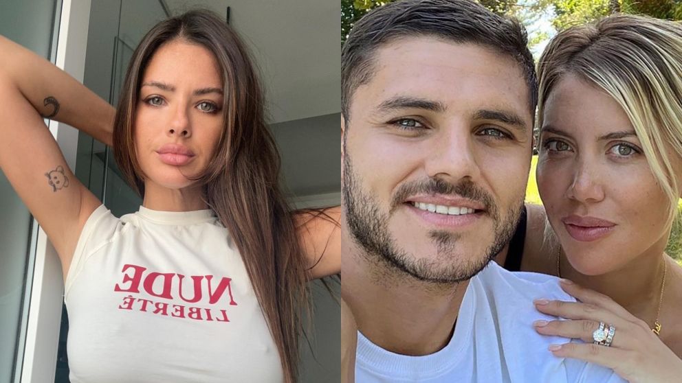 La China Suárez estuvo a punto de cruzarse a Wanda Nara y Mauro Icardi (Foto Instagram/@sangrejaponesa y web).