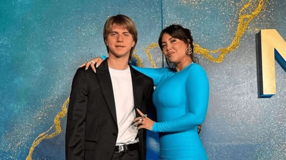 Wanda Nara y su hijo Valentino en los Premios Martín Fierro 2024. (Foto: Instagram/ @wanda_nara).