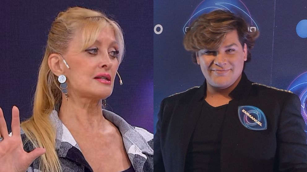 Emmanuel Vich plantó a Yuyito González en su programa (Foto web y Fernando Pérez Re).