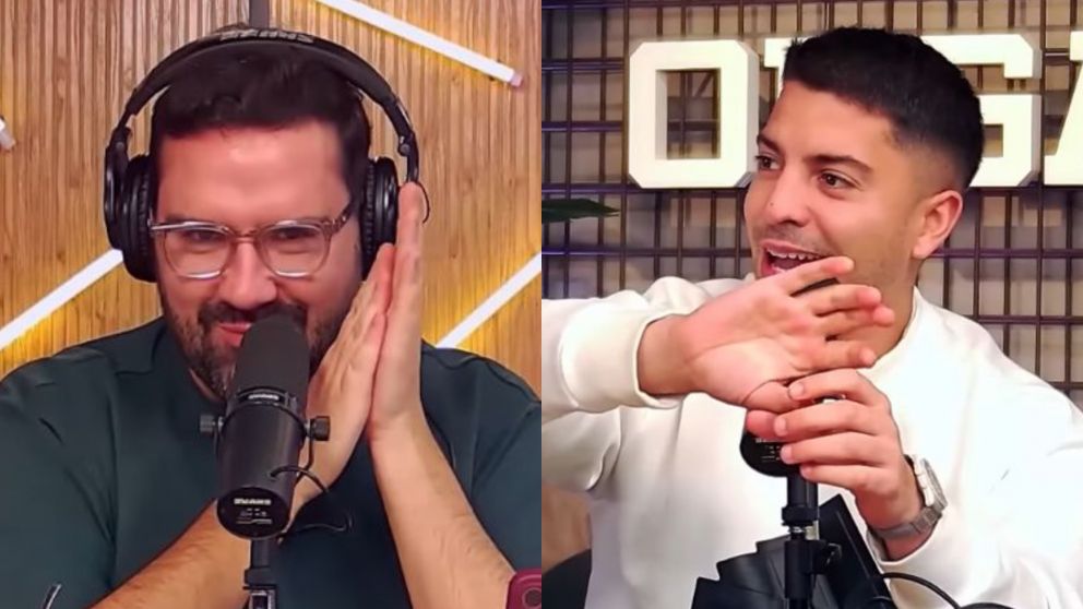 Gastón Edul y Damián Betular vivieron un momento "hot" al hablar de las recetas de "Bake Off". (Foto: Captura Youtube/ Olga).