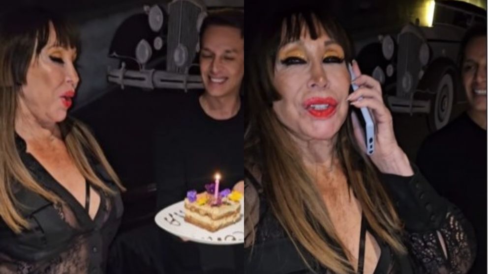 Moria Casán festejó sus 78 años en una fiesta íntima con amigos.