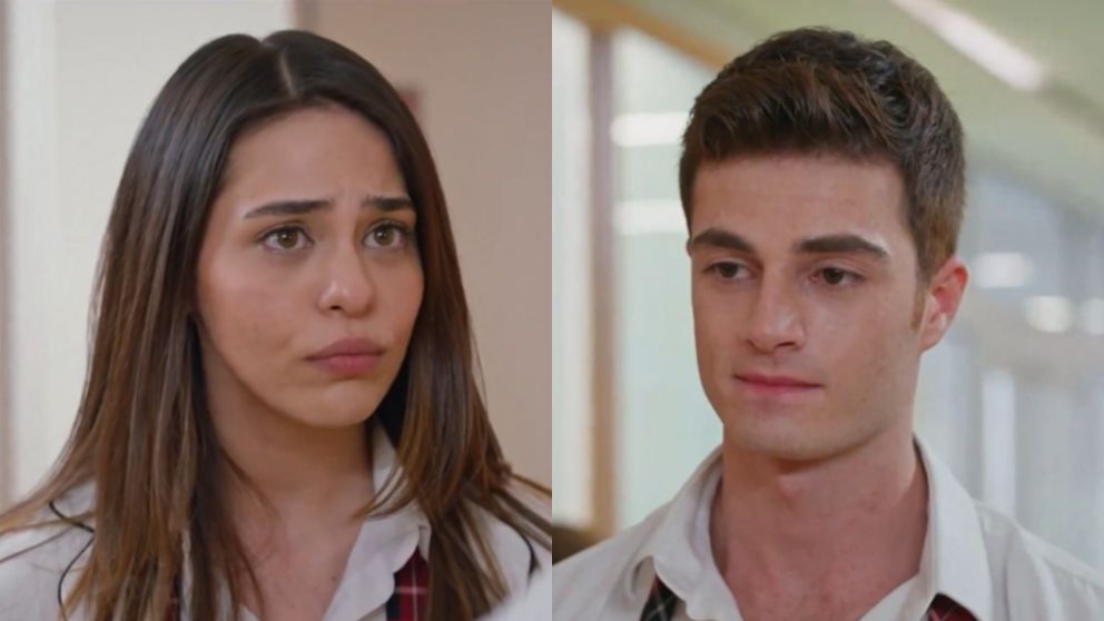 La tierna escena de hermanos en "Todo por mi hogar" (Foto captura de Telefe).