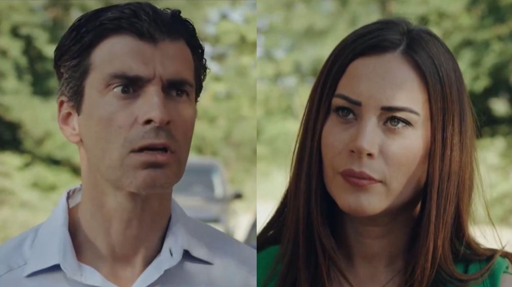 El romance secreto en "Melissa" (Foto captura de Telefe).
