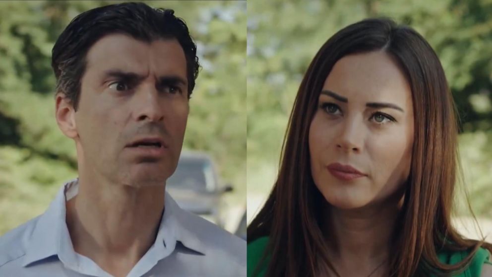 El romance secreto en "Melissa" (Foto captura de Telefe).