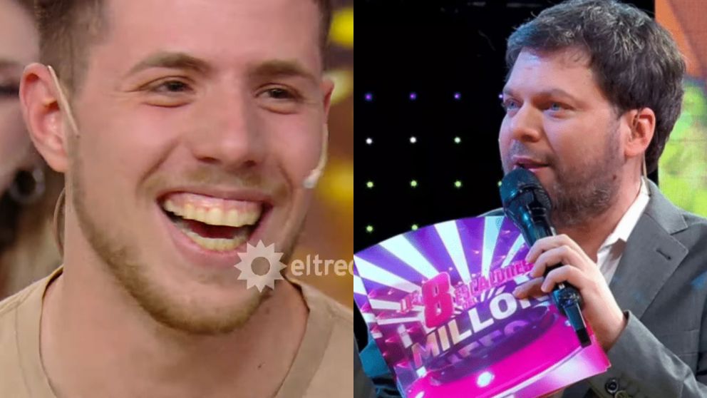 El increíble objetivo de este ganador de "Los 8 escalones". (Captura El Trece)