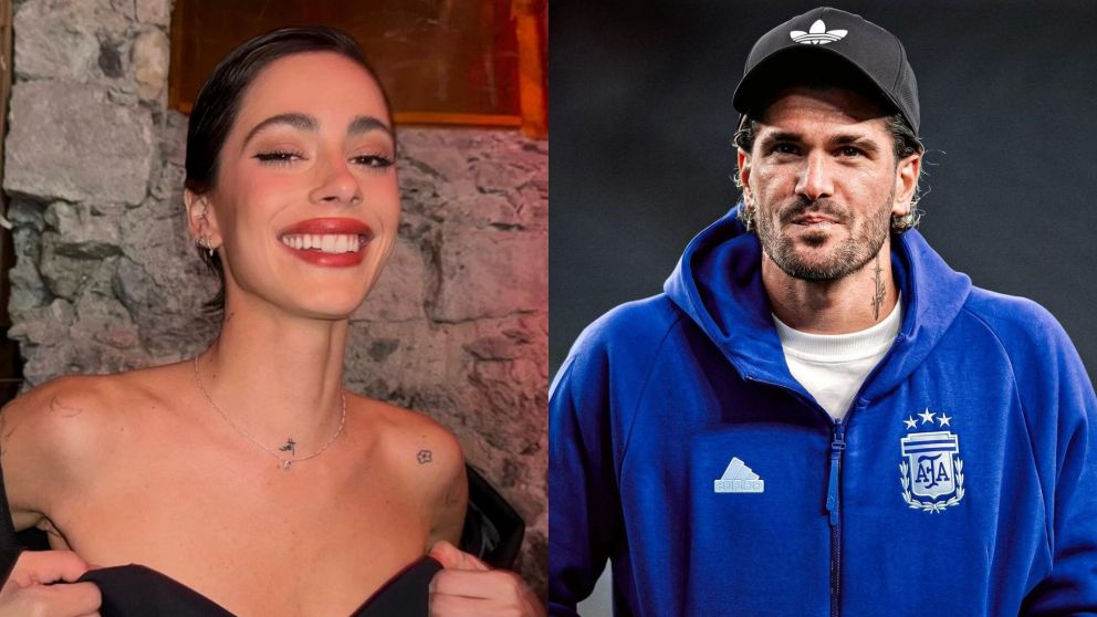 Tini Stoessel y Rodrigo de Paul se reencontraron en el casamiento de Oriana Sabatini y Paulo Dybala. (Foto: Instagram/ @tinistoessel y @rodridepaul).