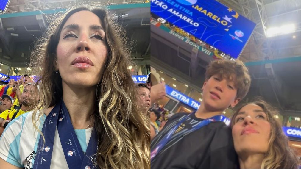 Jimena Bar�n cont� las agresiones que sufri� en el partido de Argentina-Colombia.
