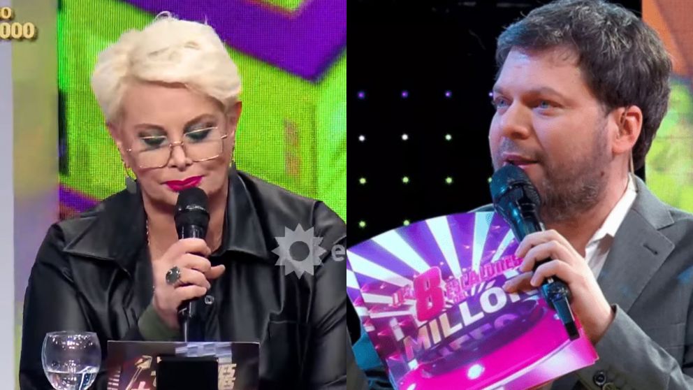 Fede Bal le hizo pasar nervios a Carmen Barbieri en "Los 8 escalones". (Captura El Trece)