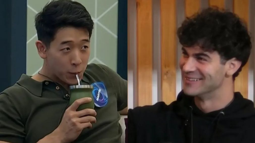 El Chino de "Gran Hermano 2024" habló con Nicolás sobre su apoyo a Bautista y tuvo que ser frenado. (Telefe)