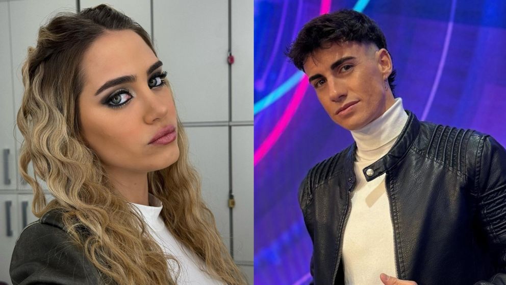 El acercamiento de Sabrina y Alan de "Gran Hermano 2024" (Instagram/@cortezsabri y @alan.simone).