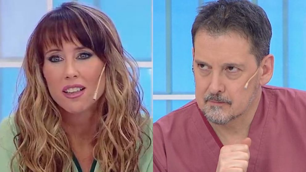 Fuerte cruce en "Cuestión de peso" entre los nutricionistas Sergio Verón y Estefanía Pasquini.