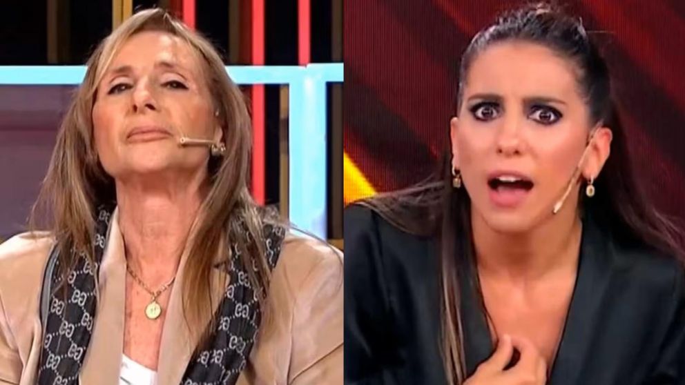 El tremendo cruce de Gladys Florimonte y Cinthia Fernández. (Foto captura de América).