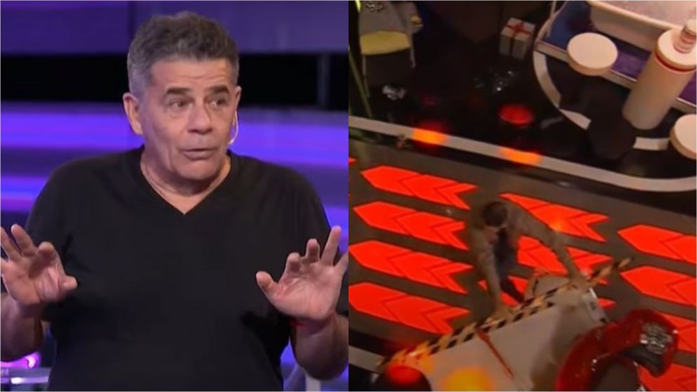 "Escape perfecto": Julián Weich entró a la jaula, quiso sacar la moto y terminó con una mano accidentada.