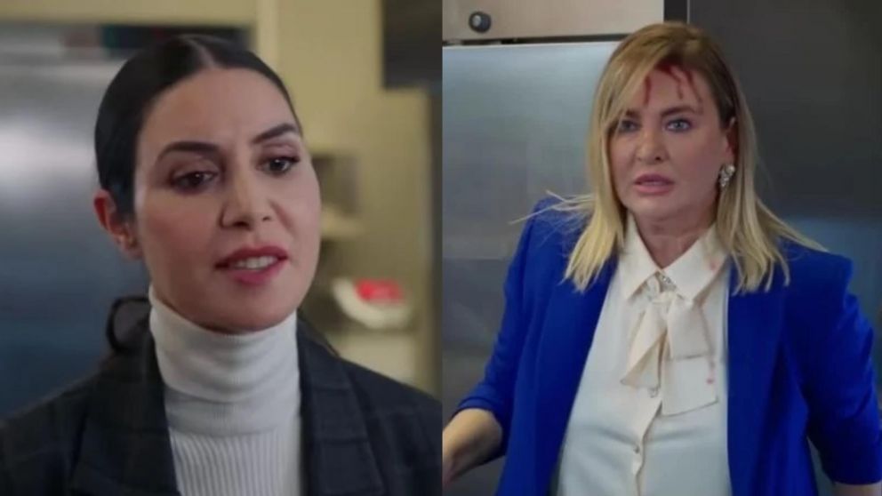 La tremenda pelea en "Todo por mi hogar". (Foto captura de Telefe).