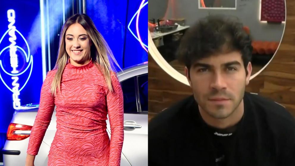 El saludo de Nicol�s a Florencia de "Gran Hermano 2024". (Foto Instagram/@granhermanoar y DGO).
