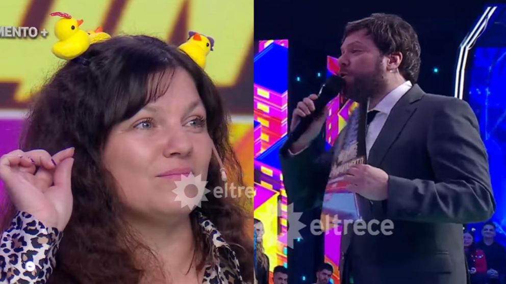 El ins�lito momento en "Los 8 Escalones" (Foto captura de El Trece).