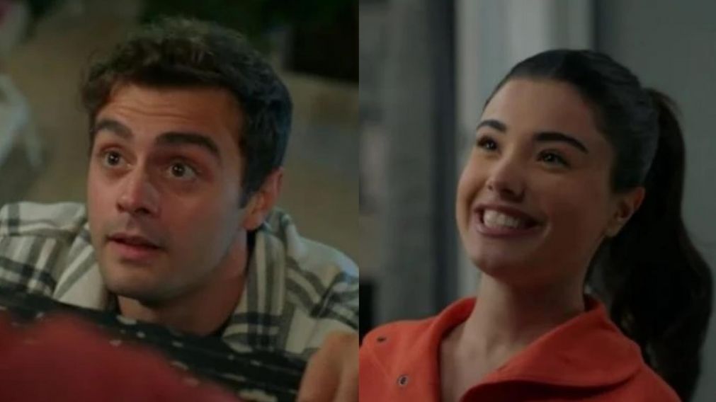 El romántico gesto en "Todo por mi hogar" (Foto captura de Telefe).