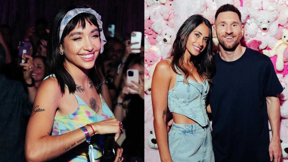 El video viral de María Becerra y Lionel Messi en una fiesta (Instagram/@bresh).