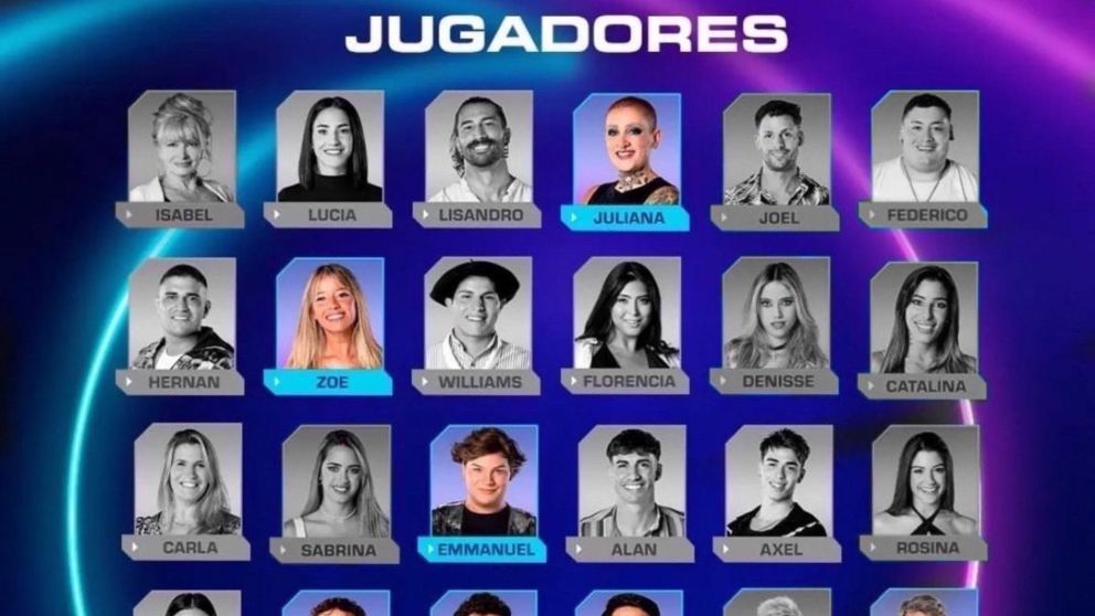 Quién querés que se vaya de "Gran Hermano 2024" (X/@fedeebongiorno).