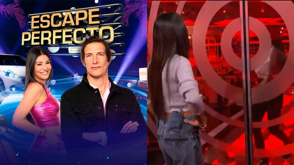 "Escape perfecto": una participante abrió la caja fuerte, pero se quedó encerrada en la jaula y perdió todo el dinero. (Telefe y web)