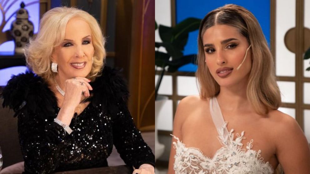 Julieta Poggio descolocó a Mirtha Legrand con un comentario sin filtro. (Foto: Instagram/ @lamesazarg y @mirthalegrand).