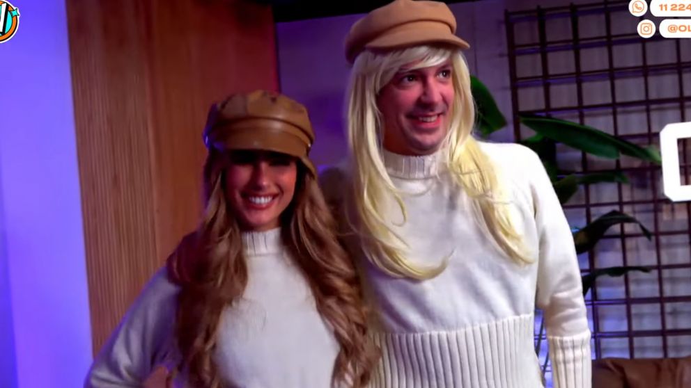 Julieta Poggio cruz� a Caro Pard�aco en vivo.