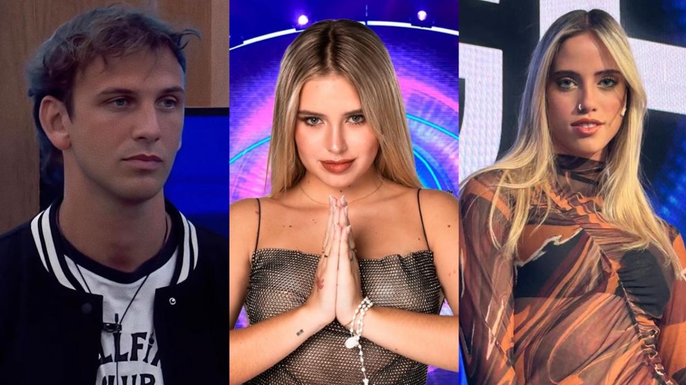 Coti Romero, atraída por Bautista de "GH 2024" (Instagram/@bautimascia_, @granhermanoar y @denisse_belen_gonzalez).