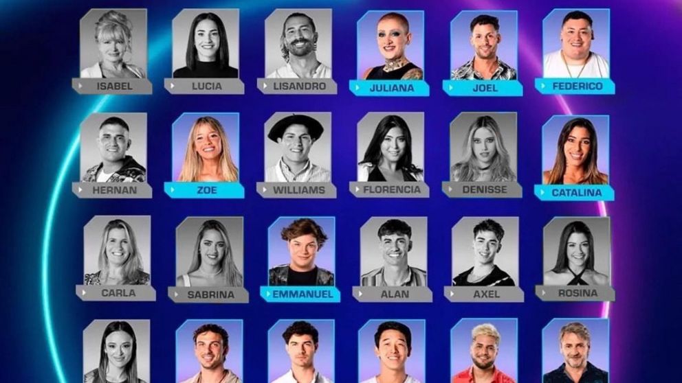 Quién querés que se vaya de "Gran Hermano 2024" (X/@fedeebongiorno).