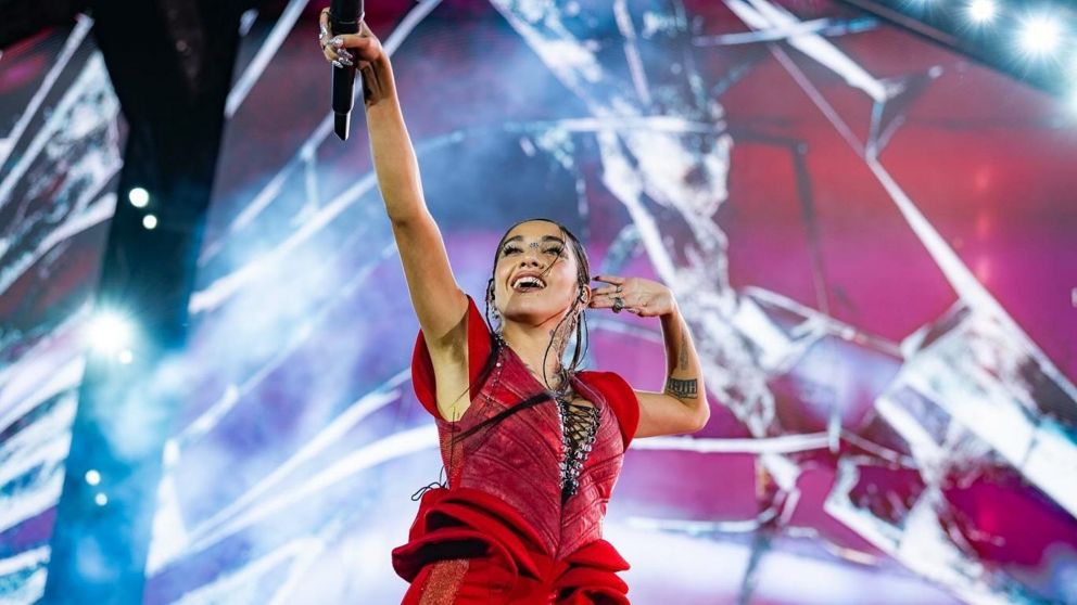 El mensaje de María Becerra en el cierre de su show en River (Instagram/@mariabecerra).