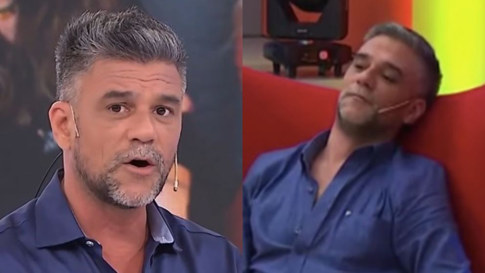 Lucas Bertero se descompensó en vivo y debió ser asistido de urgencia. (Foto: Captura El Trece y Clarín).