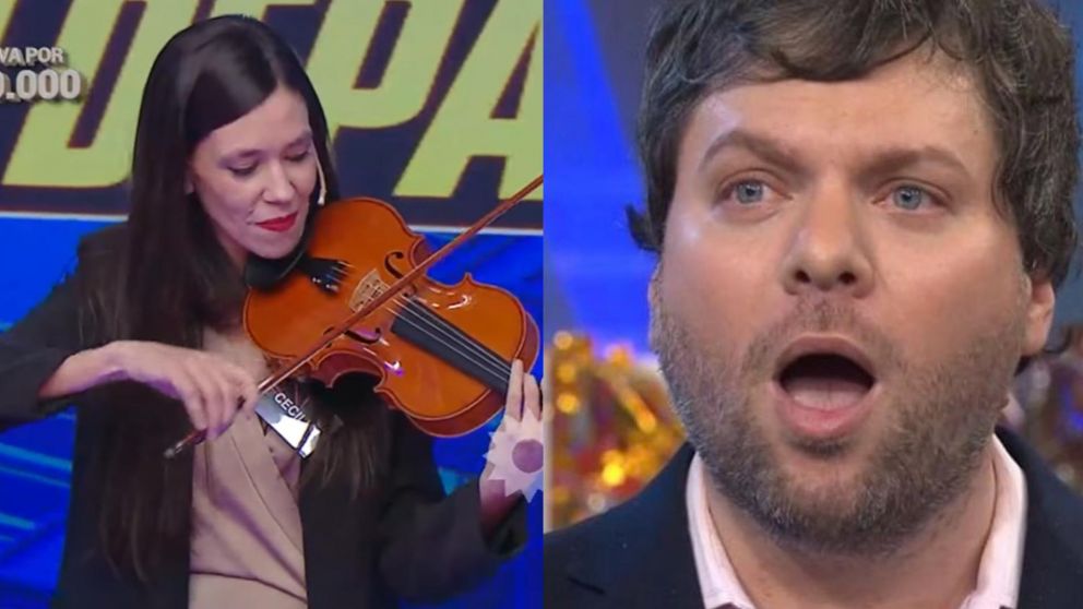 La participante de "Los 8 Escalones" que cautivó a Guido Kaczka (Foto captura El Trece).