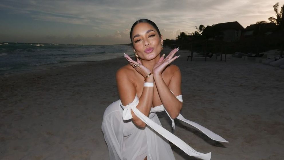 Vanessa Hudgens de "High School Musical" apareció embarazada en los Oscars. (Instagram: @vanessahudgens)
